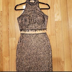 Jovani beaded outfit size 2